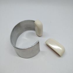 ac733様用　ナンタケットバングル部品（黒檀）40mm　２セット品 ナンタケットバングル部品セット