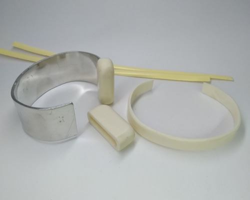 ナンタケットバングル部品(人口象牙)３０ｍｍ ナンタケットバングル人工象牙版部品（バングル幅25mm