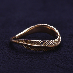 羽根の指輪（K10） 7枚目の画像
