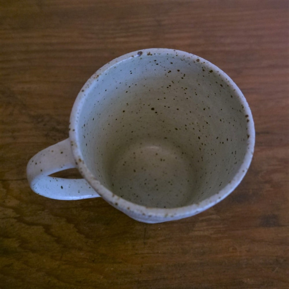 「きりかぶ　マグカップ　白」コーヒーカップ 3枚目の画像