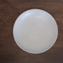 「きりかぶ　皿　小 白」 シンプル　取皿　デザート皿　　 1枚目の画像