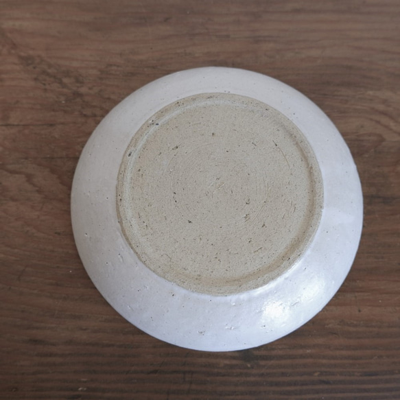 「きりかぶ　皿　小 白」 シンプル　取皿　デザート皿　　 3枚目の画像