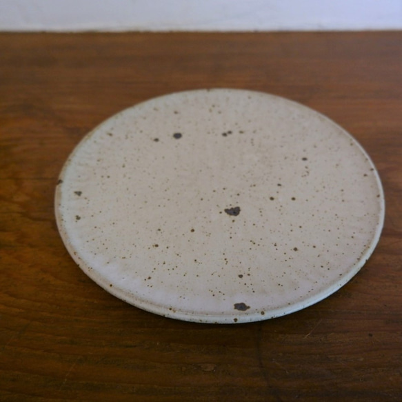 「きりかぶ　プレート白　小」　シンプル　平皿　ランチプレート　 4枚目の画像
