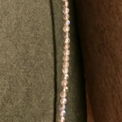 天然石　ラブラドライトとガーネットとラピスラズリのネックレス　カレンシルバー×silve925　宝石質 5枚目の画像