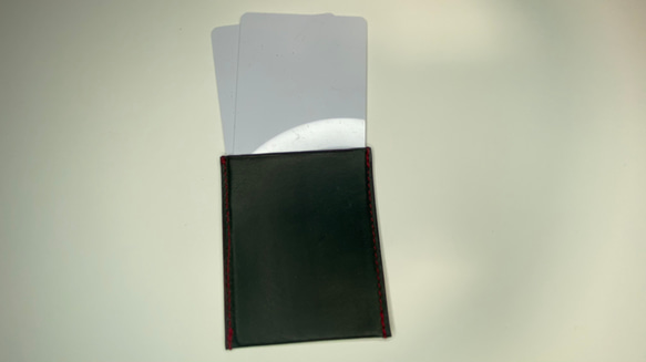 高級ベルギーレザー　ミニマムウォレットピンクフラップ　ルガトー　（コンパクト財布　ミニ財布　小さい財布　アザレアピンク） 8枚目の画像