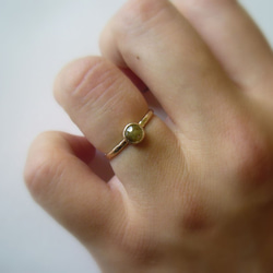 ナチュラルダイヤモンドの指輪(ウォールナットブラウン) 5枚目の画像
