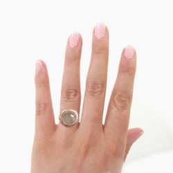 k様ご検討中 ミルキーアクアマリンの指輪 5枚目の画像