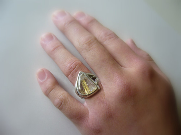 Sold ルチルクォーツの指輪 5枚目の画像