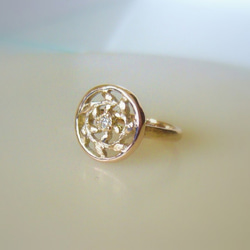 Spiral Leaf & Diamond Ring Ⅰ 2枚目の画像