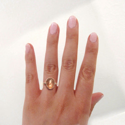 シャンパントパーズの指輪2 5枚目の画像