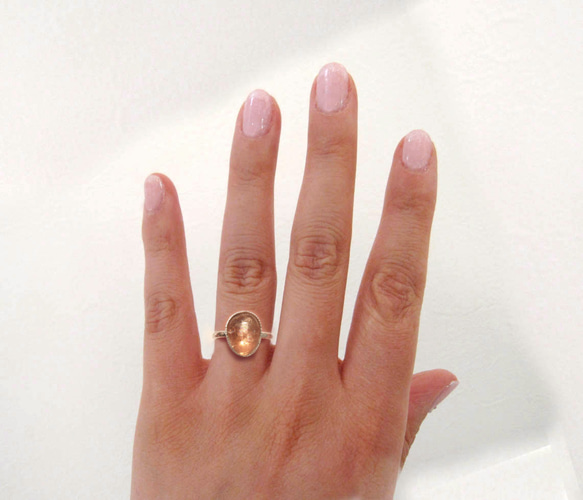 シャンパントパーズの指輪2 5枚目の画像