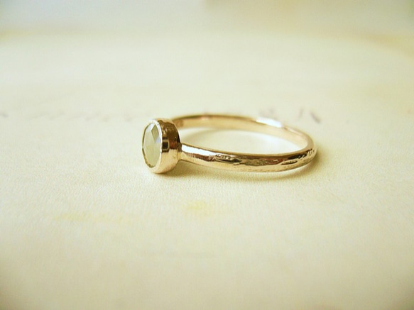 天然ダイアモンドの指輪(シルバーグレー) 4枚目の画像