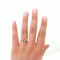 天然ダイアモンドの指輪(シルバーグレー) 5枚目の画像