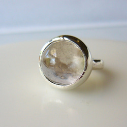 sold 手摺りスモーキークォーツの指輪 2枚目の画像