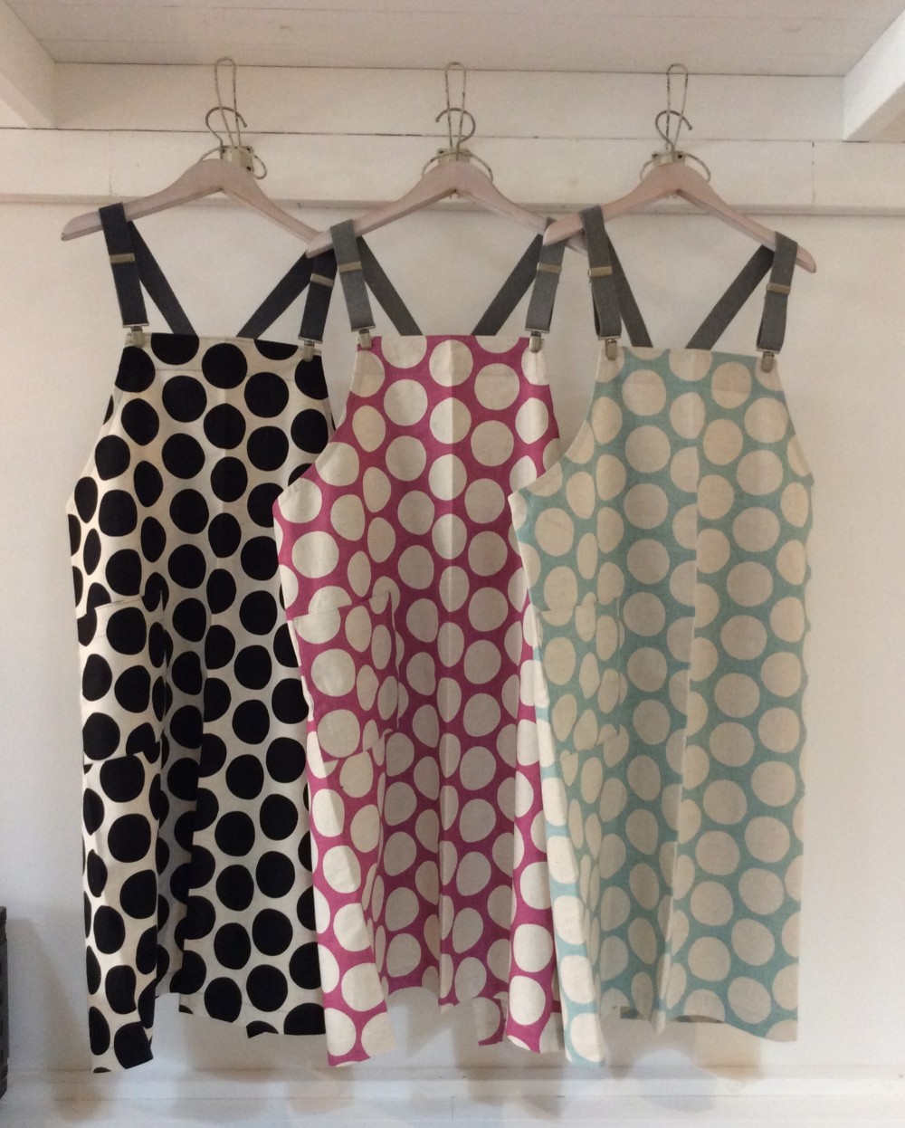 フィッシャーマンスタイルエプロン　ドット