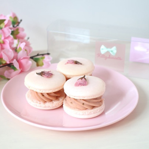 さくら3つ入り♡トゥンカロン（韓国マカロン） その他お菓子・スイーツ