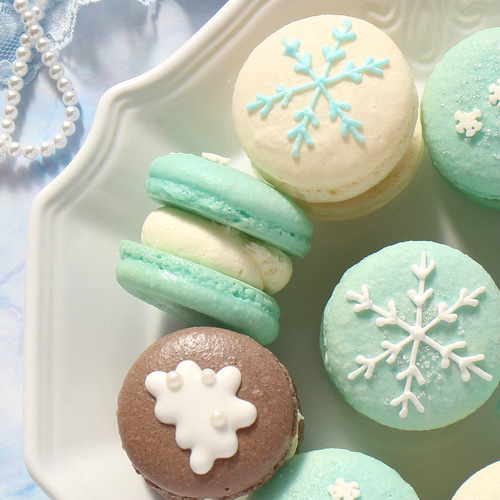 雪マカロン3個入り（トゥンカロン・クリスマス） その他お菓子