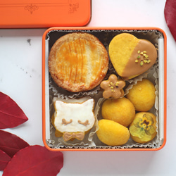 秋クッキー缶【Autumn Orange × Pumpkin】 2枚目の画像