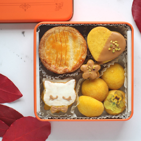 秋クッキー缶【Autumn Orange × Pumpkin】 2枚目の画像