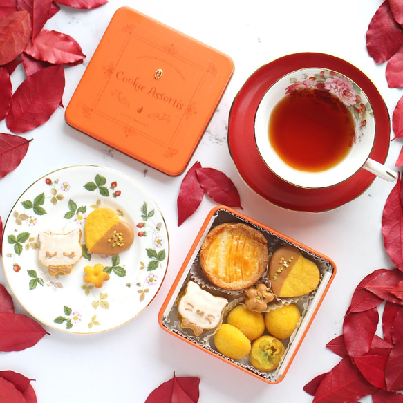 秋クッキー缶【Autumn Orange × Pumpkin】 4枚目の画像