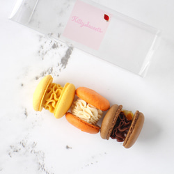 秋マカロン3個入り【Autumn Spicy Orange Macarons】 1枚目の画像