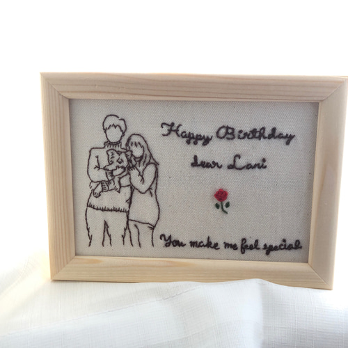 オーダーメイド】刺繍 うちの子ボード 記念日 ウェルカムボード その他