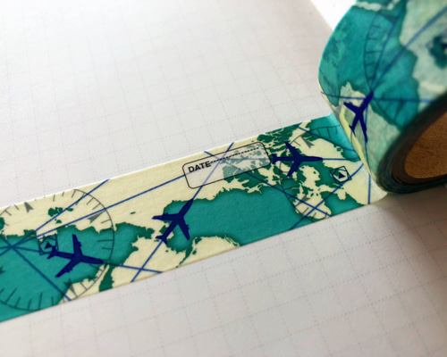 No.449 オーダーマスク　飛行機　地図　空飛ぶ　乗り物　ハンドメイド 1_2ed3b97a1af132746a5c39563d1e