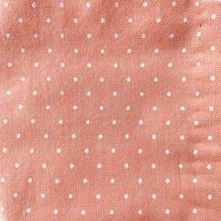 ピンクの小さな水玉と裏地花柄ガーゼがとことんかわいい やわらか手縫いマスク レディース 小さめサイズ 6枚目の画像