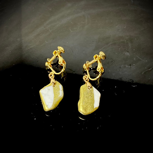 真夜中の海 金継ぎイヤリングor ピアス 漆 誕生日 プレゼント 記念日