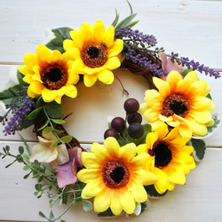 ひまわり（向日葵） リース のおすすめ人気通販｜Creema(クリーマ