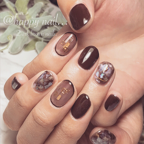 ブラウンシェルネイル ネイルチップ（つけ爪） aina 通販 1265584