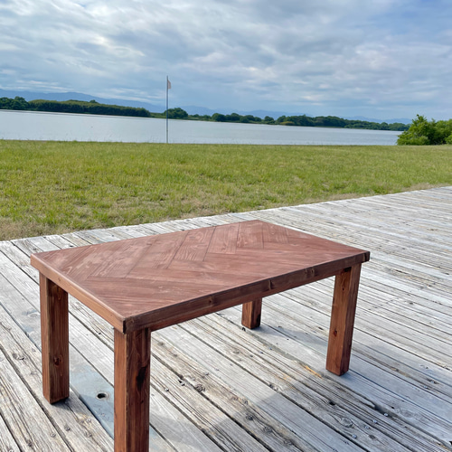 お試し価格】ヘリンボーン ヘリンボーンテーブル ローテーブル  