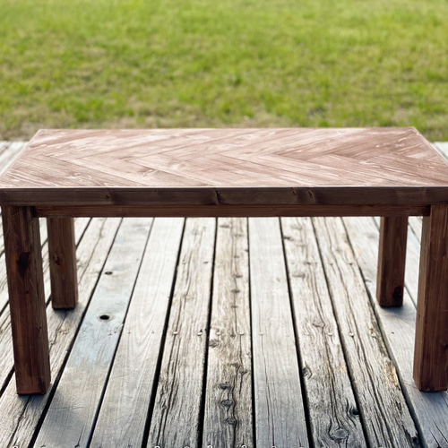 お試し価格】ヘリンボーン ヘリンボーンテーブル ローテーブル  