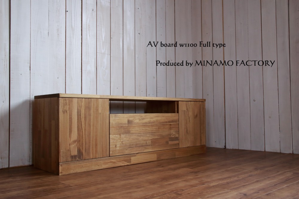 110cm 動画あり☆うれしい機能付き扉＋引き出し！　テレビボード