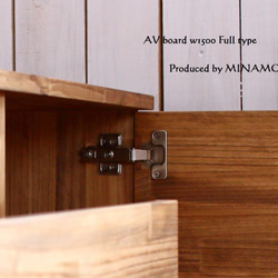 140cm 動画あり☆うれしい機能付き扉＋引き出し！　テレビボード 5枚目の画像