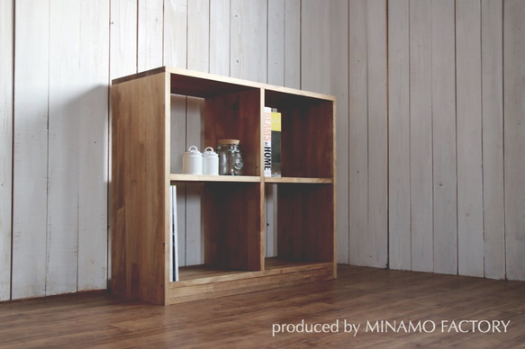 W800 オープンシェルフ 4スペース 可動棚☆ 棚・シェルフ・ラック