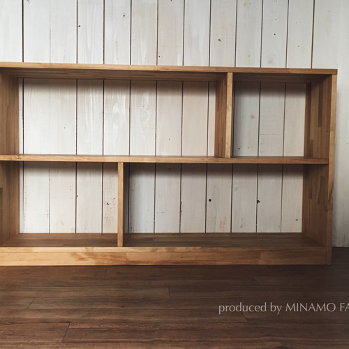 オープンシェルフ W1100 モダンタイプ☆ 棚・シェルフ・ラック ミナモ