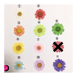 花色16色から選べます（イニシャルはオプション）♡ 押し花スマホケース 押し花ケース　ペイントスマホケース 6枚目の画像