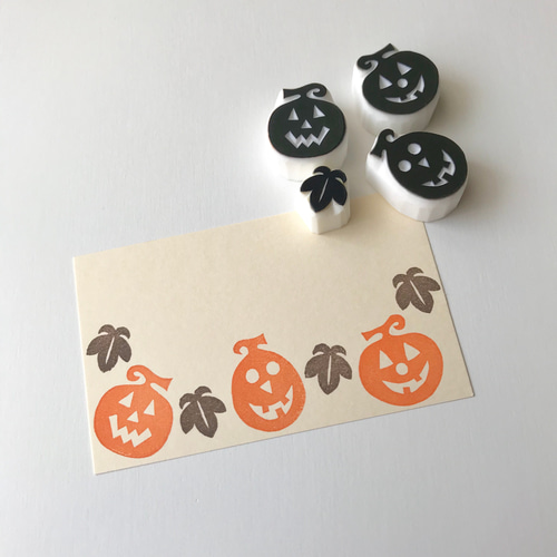 消しゴムはんこNo.431 ハロウィン ねこちゃんとカボチャ - メルカリ