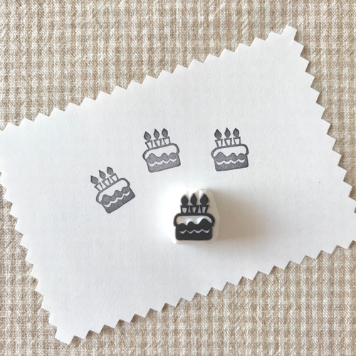 誕生日・記念日・ケーキ＊小さな消しゴムはんこ＊習い事・部活