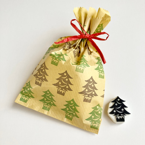 クリスマスツリー＊消しゴムはんこ はんこ・スタンプ asako-made 通販