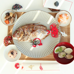 【今だけ15％OFF！】悩めるお母さんを救う！お食い初めセット！２way♪終わった後もお飾りに使えます♪ 1枚目の画像