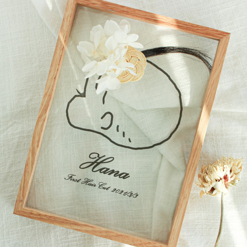 水彩画 池と花 木製フレーム付き magnet フラワーフレーム SPECIMEN FRAME 20×20cm 木製 フレームのみ