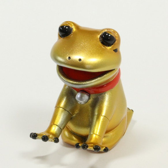 黄金カエルの縁起物（黄金のまよケロ） その他置物 さすらい堂 通販