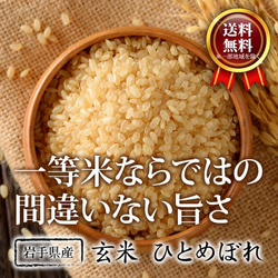 玄米 ひとめぼれ 6kg 岩手県産 小分け 令和5年産 農家直送 国内産米 検査米 2枚目の画像