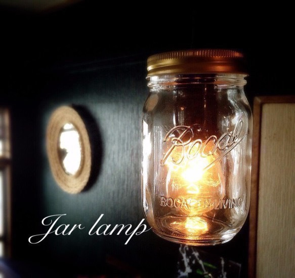 Jar燈 -  Mason Jar吊燈 - 清晰 第1張的照片