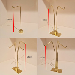 【コロナ対策】≪ショートVer≫ マスクスタンド 真鍮  マスク置き  新型コロナウイルス 金属 ハンドメイド  【km 4枚目の画像