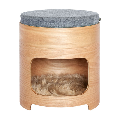 thehill | WOODY満座 キャットハウス 猫ベッド 小型犬ベッド スツール
