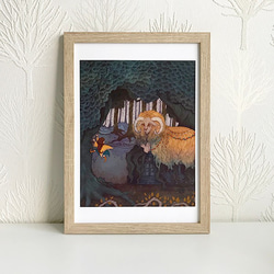 オリジナルイラスト・プリント/複製画・2L・A4】守護神 / Guardian