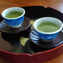 七宝紋　煎茶碗〈濃紺〉 3枚目の画像